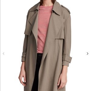 All Saints Kay Lightweight Mac Coat